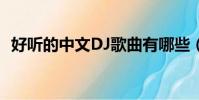 好聽的中文DJ歌曲有哪些(好聽的中文dj)