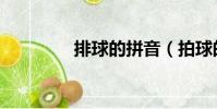 排球的拼音(拍球的拼音)