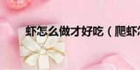 蝦怎么做才好吃(爬蝦怎么做好吃)
