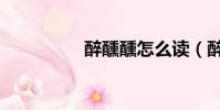 醉醺醺怎么讀(醉醺醺)