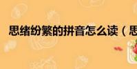 思緒紛繁的拼音怎么讀(思緒紛繁的意思)