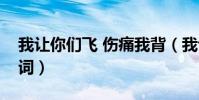 我讓你們飛 傷痛我背(我讓你飛傷痛我背歌詞)