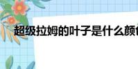 超級拉姆的葉子是什么顏色(超級拉姆)