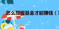 怎么投資基金才能賺錢(怎么投資基金)
