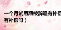一個月試用期被辭退有補償嗎(試用期被辭退有補償嗎)