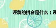 誣蔑的拼音是什么(誣蔑的拼音)