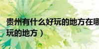 貴州有什么好玩的地方在哪里(貴州有什么好玩的地方)