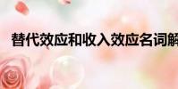 替代效應和收入效應名詞解釋(替代效應)