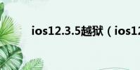 ios12.3.5越獄(ios12 3 1越獄)