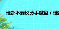 誰都不要說分手微盤(誰都不要說分手)
