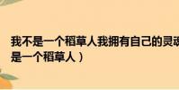 我不是一個稻草人我擁有自己的靈魂是哪部的電視劇(我不是一個稻草人)