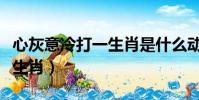 心灰意冷打一生肖是什么動物(心灰意冷打一生肖)