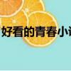 好看的青春小說推薦 完本（好看的青春小說）