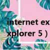 internet explorer 11官方下載（internet explorer 5）