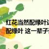 紅花當然配綠葉這一輩子誰來陪渺渺茫茫來幽會（紅花當然配綠葉 這一輩子誰來陪）