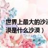 世界上最大的沙漠是什么沙漠在哪個國家（世界上最大的沙漠是什么沙漠）