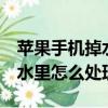 蘋果手機掉水里怎么處理xmas（蘋果手機掉水里怎么處理）