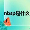 nbsp是什么意思網絡用語（nbsp是什么意思）