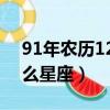 91年農歷12月19是什么星座（12月19是什么星座）