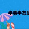半朋半友是什么字（半朋半友打一字）
