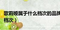 歌莉婭屬于什么檔次的品牌(歌莉婭屬于什么檔次)