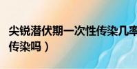 尖銳潛伏期一次性傳染幾率(尖銳濕疣一次能傳染嗎)