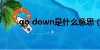 go down是什么意思(go down)