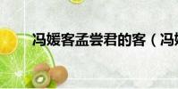 馮媛客孟嘗君的客(馮媛客孟嘗君)