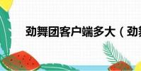 勁舞團客戶端多大(勁舞團客戶端)