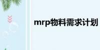 mrp物料需求計劃(mrp)