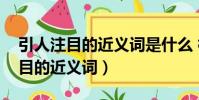 引人注目的近義詞是什么 標準答案(引人注目的近義詞)