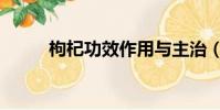 枸杞功效作用與主治(枸杞功效)