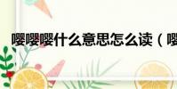 嚶嚶嚶什么意思怎么讀(嚶嚶嚶什么意思)