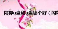 閃存u盤和u盤哪個好(閃存與u盤的區別)