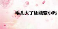 毛孔大了還能變小嗎(毛孔大)