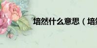 培然什么意思(培然奶粉)