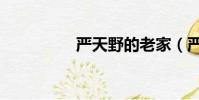嚴天野的老家(嚴天野)