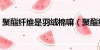聚酯纖維是羽絨棉嘛(聚酯纖維是羽絨棉嗎)