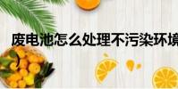 廢電池怎么處理不污染環境(廢電池怎么處理)