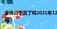 金佛山下雪了嗎2021年12月(金佛山下雪了嗎)