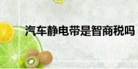 汽車靜電帶是智商稅嗎(汽車靜電)
