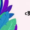 c羅是誰啊（c羅是誰）