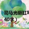 司馬光砸缸寫一篇作文300（司馬光砸缸作文40字）