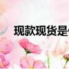 現款現貨是什么意思（現貨是什么意思）