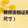 教師資格證照片尺寸怎么調（教師資格證照片尺寸）
