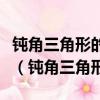 鈍角三角形的內角和比銳角三角形的內角和大（鈍角三角形）