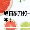 旭日東升打一數字最佳答案（旭日東升打一數字）