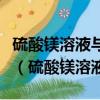 硫酸鎂溶液與氫氧化鋇溶液反應的離子方程式（硫酸鎂溶液）