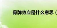 骨牌效應是什么意思(骨牌效應)