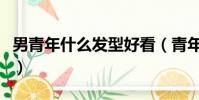 男青年什么發型好看(青年男生適合什么發型)